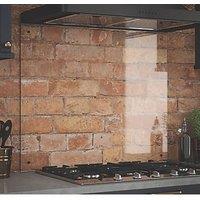 Splashback Clear with Copper Caps Splashback 900mm x 750mm x 6mm (795RX)