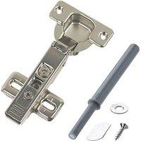 Blum Steel 120 Concealed Hinges & Tip-On Catch Plate 114mm 2 Pack (79678)