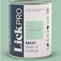 LickPro Max+ 1Ltr Green 08 Matt Emulsion Paint (797TM)