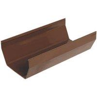 FloPlast PVC Square Gutter Brown 114mm x 3m 6 Pack (7982F)