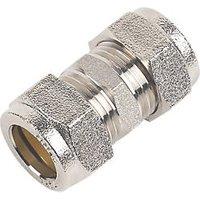 Flomasta Brass Compression Equal Coupler 15mm (79889)