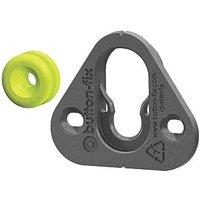 Button-Fix Type 1 Panel Fixing Set Charcoal Black & Lime Green 30 Pieces (798JC)