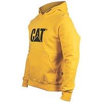CAT Trademark Hooded Sweatshirt Yellow/Black Small 36-38" Chest (798VF)