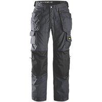 Snickers 3223 Floorlayer Trousers Grey/Black 38" W 32" L (79915)