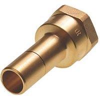 Hep2O Brass Push-Fit Adapting Female Coupler 15mm x 1/2" (799FJ)