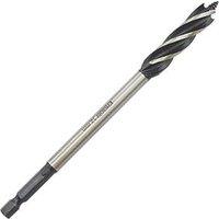 Erbauer Hex Shank 4-Flute Auger Wood Drill Bit 12mm x 165mm (8008V)