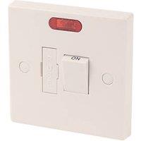 Essentials 13A Switched Fused Spur with Neon White (8009D)
