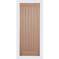 Unfinished Oak Wooden Cottage Internal Door 2040mm x 826mm (800FA)