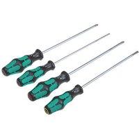Wera Kraftform Plus Mixed Long Reach Lasertip Screwdriver Set 4 Pieces (800FP)