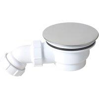 Flomasta Shallow Shower Waste with Adjustable Outlet White 90mm (800JN)