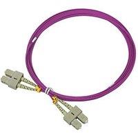 Labgear Duplex Multi Mode Purple SC- SC OM4 LSZH Fibre Optic Cable 3m (800KM)