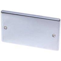 LAP 2-Gang Blanking Plate Polished Chrome (80114)