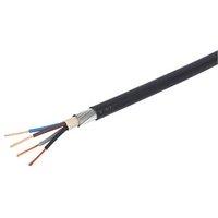 Prysmian 6944X Black 4-Core 1.5mm Armoured Cable 25m Coil (80248)