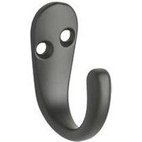 Decohooks Single Hooks Matt Black 45mm 2 Pack (802KK)