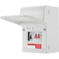 British General 5-Module 5-Way Part-Populated High Integrity EV Charger Consumer Unit with SPD (802YE)