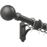 Rothley Matt Black Plastic & Steel Curtain Rings 28mm 10 Pack (802YU)