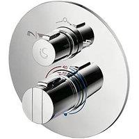 Ideal Standard Concept Easybox Slim Concealed Dual Outlet Thermostatic Chrome Mixer Shower Valve With Diverter (8032H)