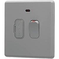 Arlec 13A Switched Fused Spur with Neon Grey with Colour-Matched Inserts (803RU)