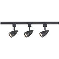 Knightsbridge 1-Circuit Track Lighting Kit 1m Black (804GE)
