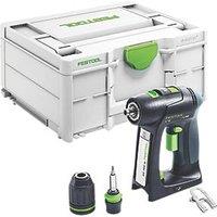 Festool C 18-Basic 18V Li-Ion Airstream Li-High Power Brushless Cordless Drill Driver - Bare (804HM)