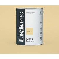 LickPro Max+ 5Ltr Yellow 07 Matt Emulsion Paint (804JX)