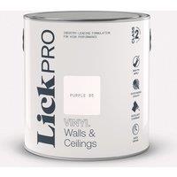 LickPro 2.5Ltr Purple 05 Vinyl Matt Emulsion Paint (804TM)
