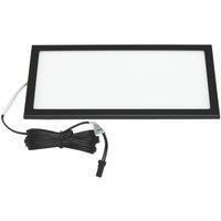 VEW Slim Rectangular LED Cabinet Light Black 6W 300lm (804TW)