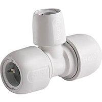 Hep2O Plastic Push-Fit Reducing Tee 22mm x 22mm x 15mm (8055F)