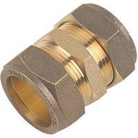 Flomasta Brass Compression Equal Coupler 28mm (80564)