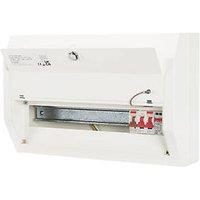 Contactum Defender 1.0 18-Module 14-Way Part-Populated Main Switch Consumer Unit with SPD (805HA)