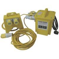 Carroll & Meynell 3kVA Intermittent Transformer Distribution Kit 230V/110V Yellow (8061F)