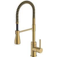 Swirl Seville Mixer Tap Brushed Brass (806FT)