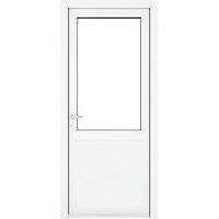 Crystal 1-Panel 1-Clear Light Right-Handed White uPVC Back Door 2090mm x 920mm (806KF)
