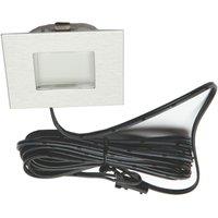 VEW Strata Recessed Square LED Kitchen Plinth Light Steel 0.18W 20lm (806TW)