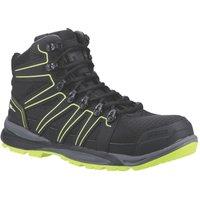 Helly Hansen Addvis Mid S3 Size 4 Black / Yellow Safety Boots (806XC)