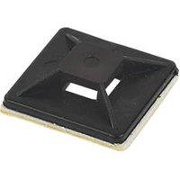 Essentials Cable Tie Bases Black 25mm x 25mm 100 Pack (80760)