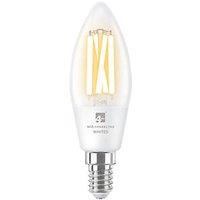 4lite E14 Candle LED Smart Light Bulb 5W 470lm 2 Pack (807GR)