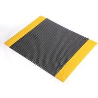 COBA Orthomat Premium Bubble Anti-Fatigue Floor Mat Black / Yellow 1500mm x 900mm x 16mm (807YN)