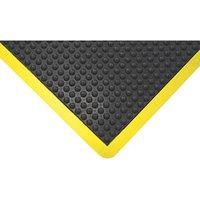 COBA Bubblemat Anti-Fatigue Floor Mat Black/Yellow 0.9m x 0.6m x 14mm (808FV)