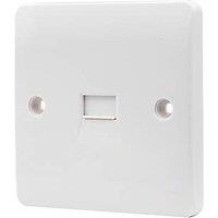 Vimark Pro 1-Gang Slave Telephone Socket White (808PV)