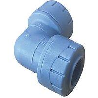 PolyPlumb Enhanced Plastic Push-Fit Equal 90 Elbow 15mm (808RF)