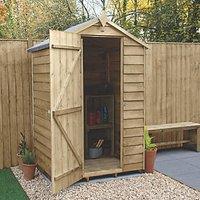 Forest 4' x 3' (Nominal) Apex Overlap Timber Shed with Assembly (809JR)