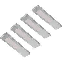 Sensio Ark Pro Rectangular LED Under Cabinet Lights Steel 10W 110-140lm 4 Pack (810PL)