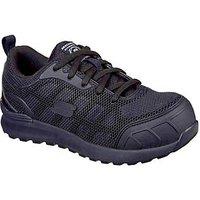 Skechers Bulklin Ayak Size 8 Womens Black Safety Trainers (810PR)