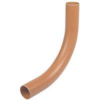 FloPlast Push-Fit 87.5 Plain-End Long Radius Bend 110mm (81100)