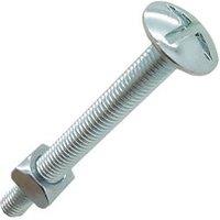 Easyfix Bright Zinc-Plated Roofing Bolts M6 x 60mm 10 Pack (8114J)