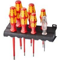 Wera Kraftform Plus 160 i/165 i/7 Rack Mixed VDE Screwdriver Set 7 Pieces (811FP)