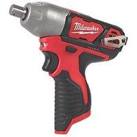 Milwaukee M12 BIW12-0 12V Li-Ion RedLithium Cordless Sub Compact Impact Wrench - Bare (811GE)