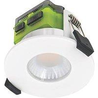 Luceco FType Mk 2 Flat Fixed Fire Rated LED Downlight Dim to Warm & CCT White 4-6W 675/690lm (811KL)