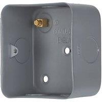 Contactum 1-Gang Metal-Clad Back Box 37mm (811RP)